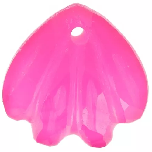 Gema de color lentejuela de concha de 12 mm - Calcedonia rosa x1