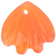 12 mm lentejuela de concha de piedra preciosa - imitación Cornalina x1