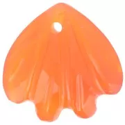 12 mm lentejuela de concha de piedra preciosa - imitación Cornalina x1