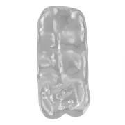 Colgantes rectangulares martillados 33x15 mm - acero inoxidable 304L x2