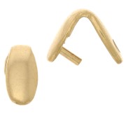 Cierres colgantes 7x3 mm - Acero inoxidable 304L Dorado x5