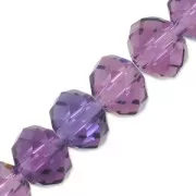 Amethyst - Redondas planas facetadas 6x5 mm Amethyst x40cm Redondas planas facetadas 6x5 mm Amethyst x40cm