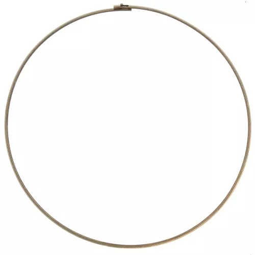 Gargantilla de torsión rígida plana 3,5 mm - bronce x13,5 cm