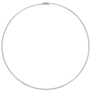 Gargantilla de torsión rígida plana 3,5 mm - Plateado x13,5cm|raw }}