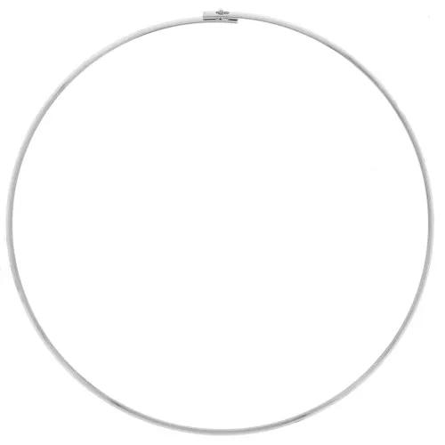 Gargantilla de torsión rígida plana 3,5 mm - Plateado x13,5cm
