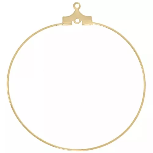 Soportes para pendientes - Aros para decorar 40 mm - Dorado x20