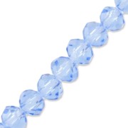 Redondas planas facetadas 4.5x3.5 mm Light Sapphire x42cm|raw }}