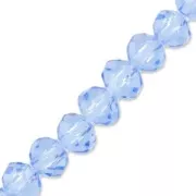 Light Sapphire - Redondas planas facetadas 4.5x3.5 mm Light Sapphire x42cm Redondas planas facetadas 4.5x3.5 mm Light Sapphire x42cm