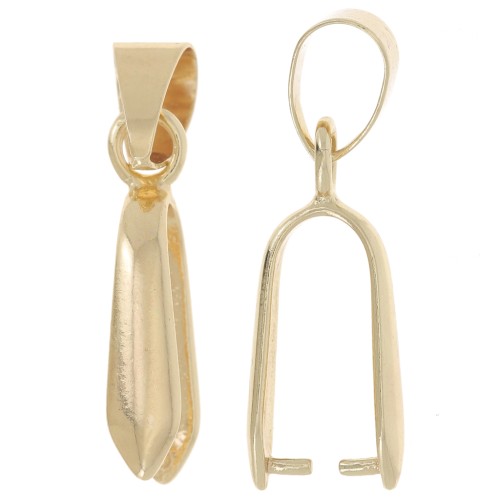 Cierre de colgante de 25 mm para crear bisutería - Dorado x1