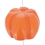 Cuenta calabaza 12 mm resina opaca - Coral x1
