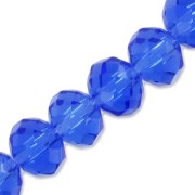 Redondas planas facetadas 6x4.5 mm Sapphire x40cm|raw }}
