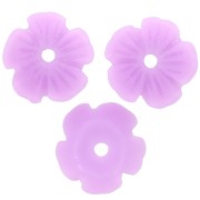 Cuencos florales resina 10 mm - Lila x12