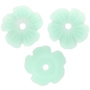 Cascillas flores 10 mm resina - Aguamarina x12|raw }}
