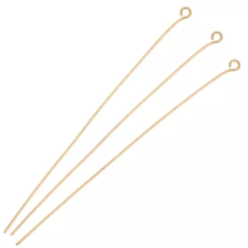 Clavos de cabeza redonda 70x0,7 mm dorado x10