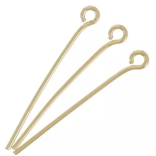 Clavos cabeza redonda 25x0,70 mm - Dorado x 25