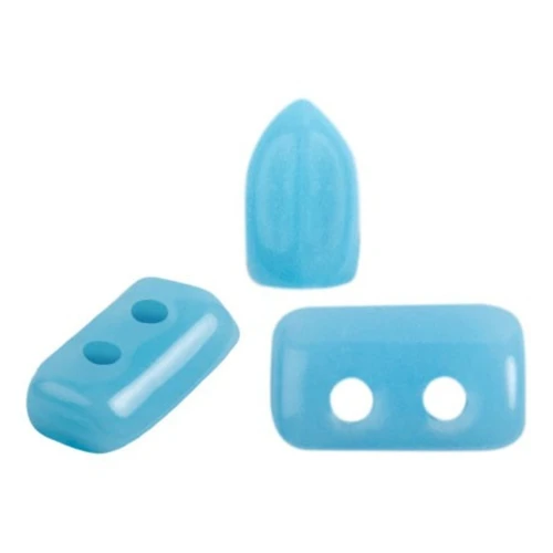 Cuentas de vidrio Piros® by Puca® 2x5 mm - Aqua opaco x10g