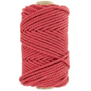 Bobina de cordón de algodón para macramé de 3 mm -  Brique x50m