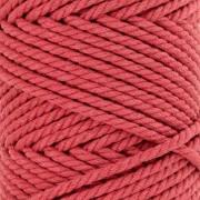 Bobina de cordón de algodón para macramé de 3 mm -  Brique x50m