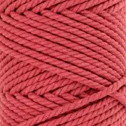 Bobina de cordón de algodón para macramé de 3 mm - Brique x50m