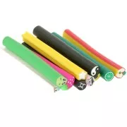 Surtido de Cañas arcilla polimerica 5x50 mm Kawaii x10