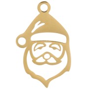 Colgante calado Papá Noel 23x14 mm - Acero inoxidable dorado 316L x1|raw }}