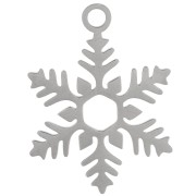 Colgante copo de nieve 23x17 mm - Acero inoxidable 316L x1|raw }}