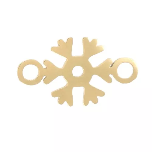Espaciador copo de nieve - 8,5x5 mm - Acero inoxidable 316L Doradox1