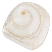 Cuentas cónicas concha 10x14 mm - Natural x4