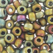 Rocalla Miyuki 6/0 2035 - Metallic Khaki Iris Mat x8g|raw }}