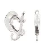 Clip para colgante de 13 mm - Bronce blanco x1
