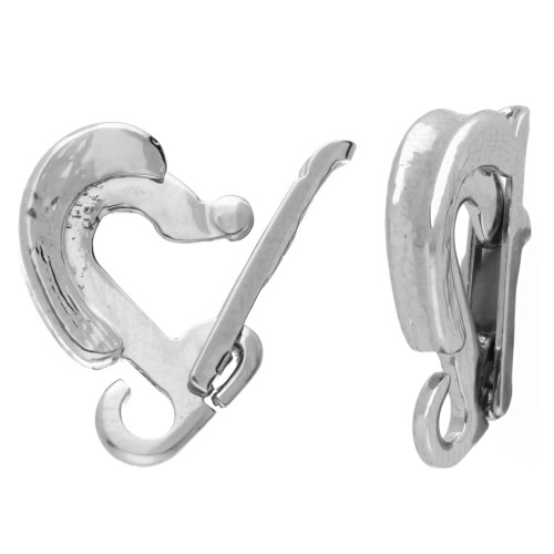 Clip para colgante de 13 mm - Bronce blanco x1