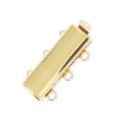 Cierre 3 vías 9x20 mm dorado