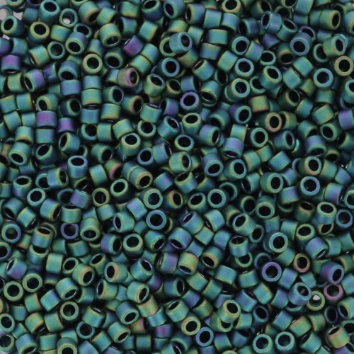 Toho Aiko 11/0 1.6 mm TA01706 - Dark Emerald Iris Mat x4g