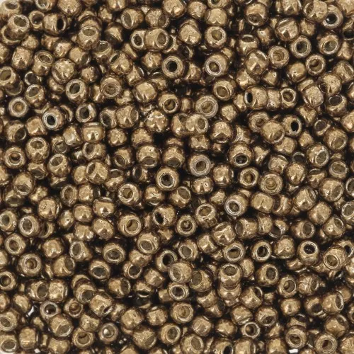 Rocalla Toho 11/0 TO11RPF594 - PF Galvanized Medal Bronze x8g