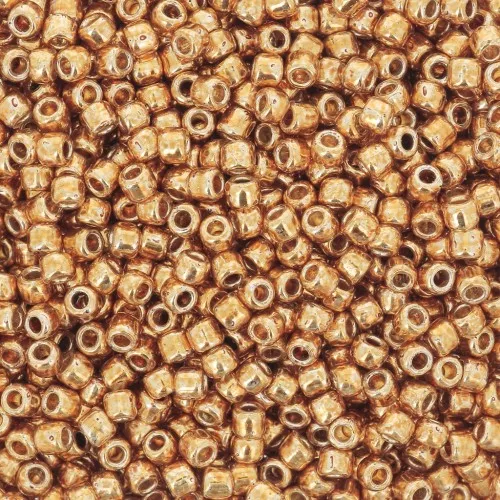 Rocalla Toho 11/0 TO11RPF591 - PF Galvanized Old Gold x8g