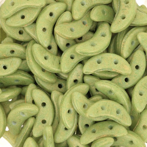 Czechmates Crescent 2 agujeros 3x10 mm - Pacifica Avocado x5g