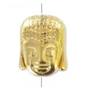 Cabeza de Buda 10 mm Dorado con oro fino