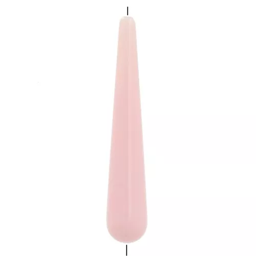 Cuenta de resina opaca pera 38x7 mm - Rosa claro x1