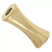 Tubo de bambú 12x5 mm - Acero inoxidable 304L dorado x10