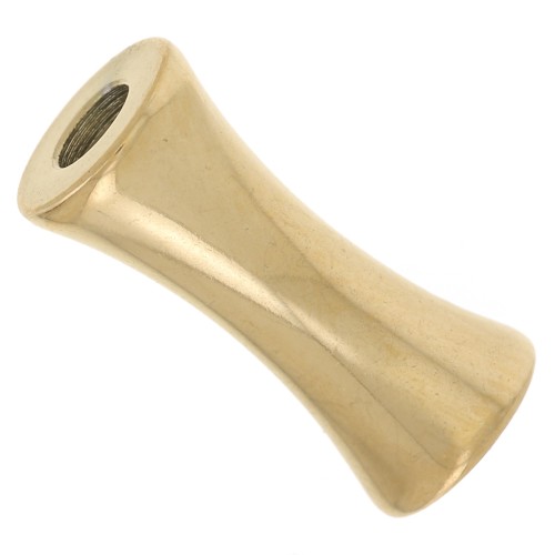 Tubo de bambú 12x5 mm - Acero inoxidable 304L dorado x10