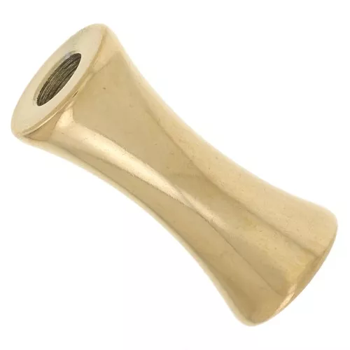 Tubo de bambú 12x5 mm - Acero inoxidable 304L dorado x10