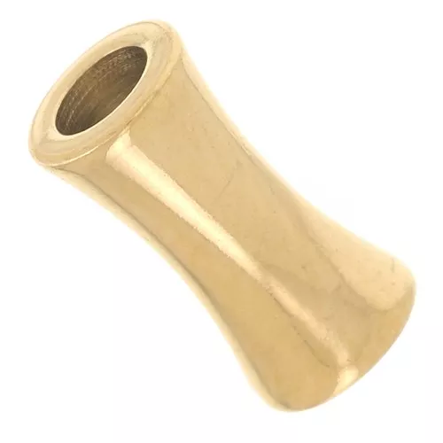 Tubo de bambú 8x4 mm - Acero inoxidable 304L dorado x10