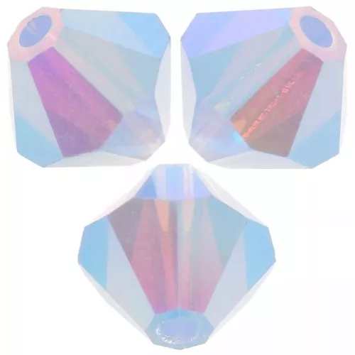 Cuentas tupis Preciosa - Arandela Bead 5 mm - Light Sapphire Opal AB 2X x12