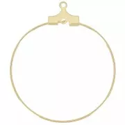 Pendientes de aro 30 mm - Dorado x2