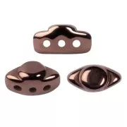 Cuentas de cristal Volos® de Puca® 4x8 mm - Dark Bronze x10g