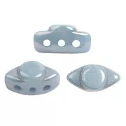 Cuentas de cristal Volos® de Puca® 4x8 mm - Opaque Blue Ceramic Look x10g