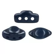 Cuentas de cristal Volos® de Puca® 4x8 mm - Dark Blue Metallic Mat x10g