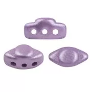 Cuentas de cristal Volos® de Puca® 4x8 mm - Purple Metallic Mat x10g