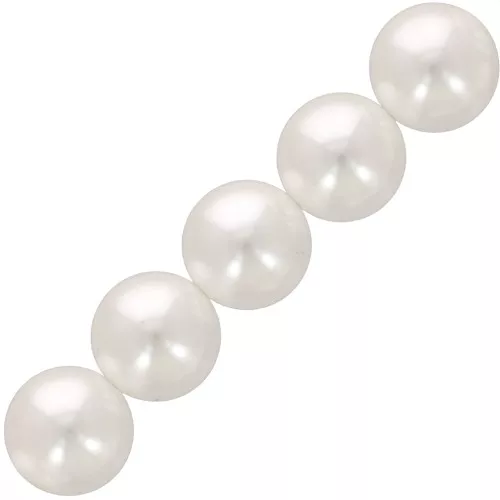 Cuentas de perlas Aurora 5810 5 mm - Crystal White Pearl x20