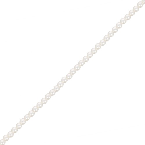 Cuentas de perlas Aurora 5810 2 mm - Crystal White Pearl x41cm